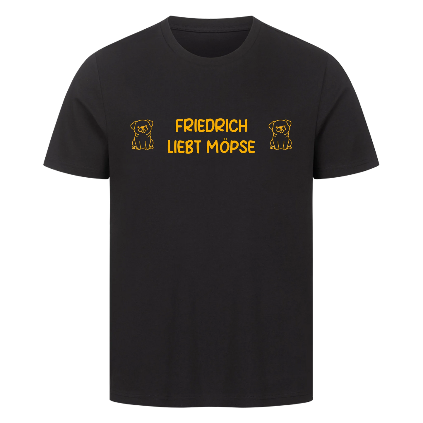 T-Shirt Liebt Möpse