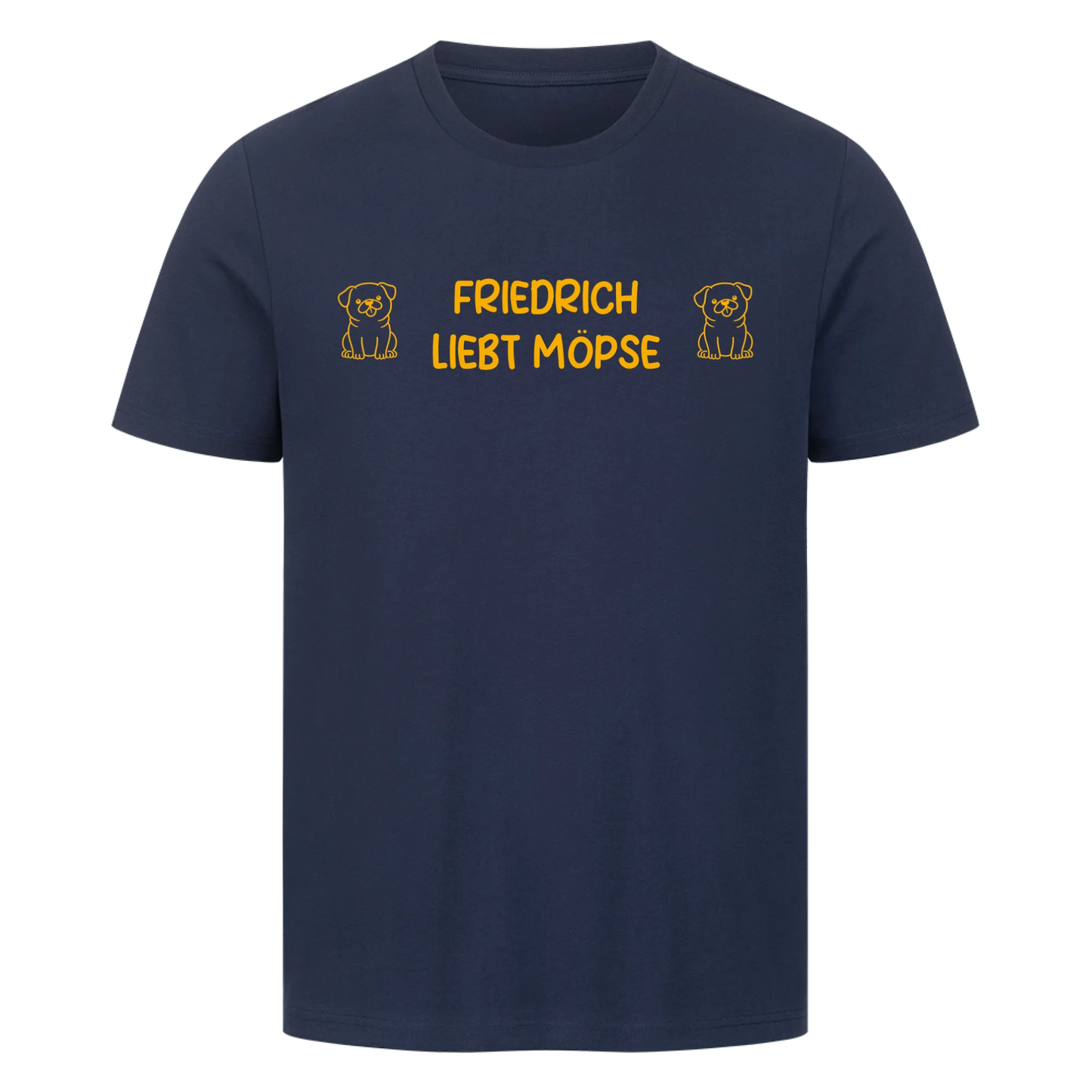 T-Shirt Liebt Möpse