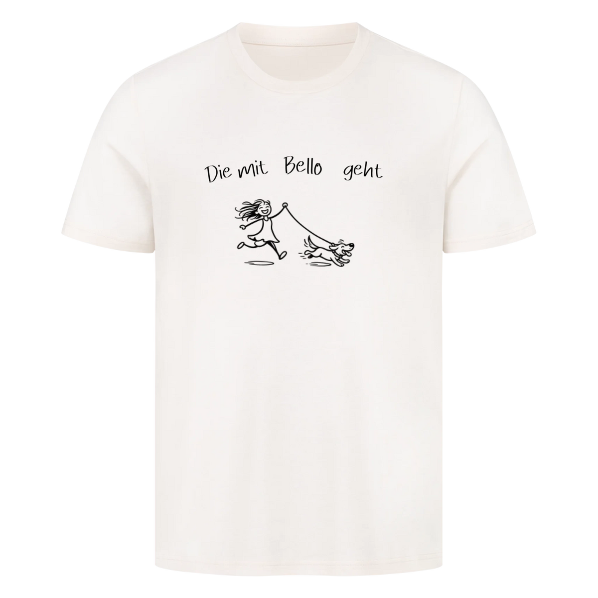 T-Shirt Die mit "Bello" geht